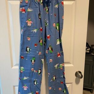 Blue Kids Pajamas with Penguin Print